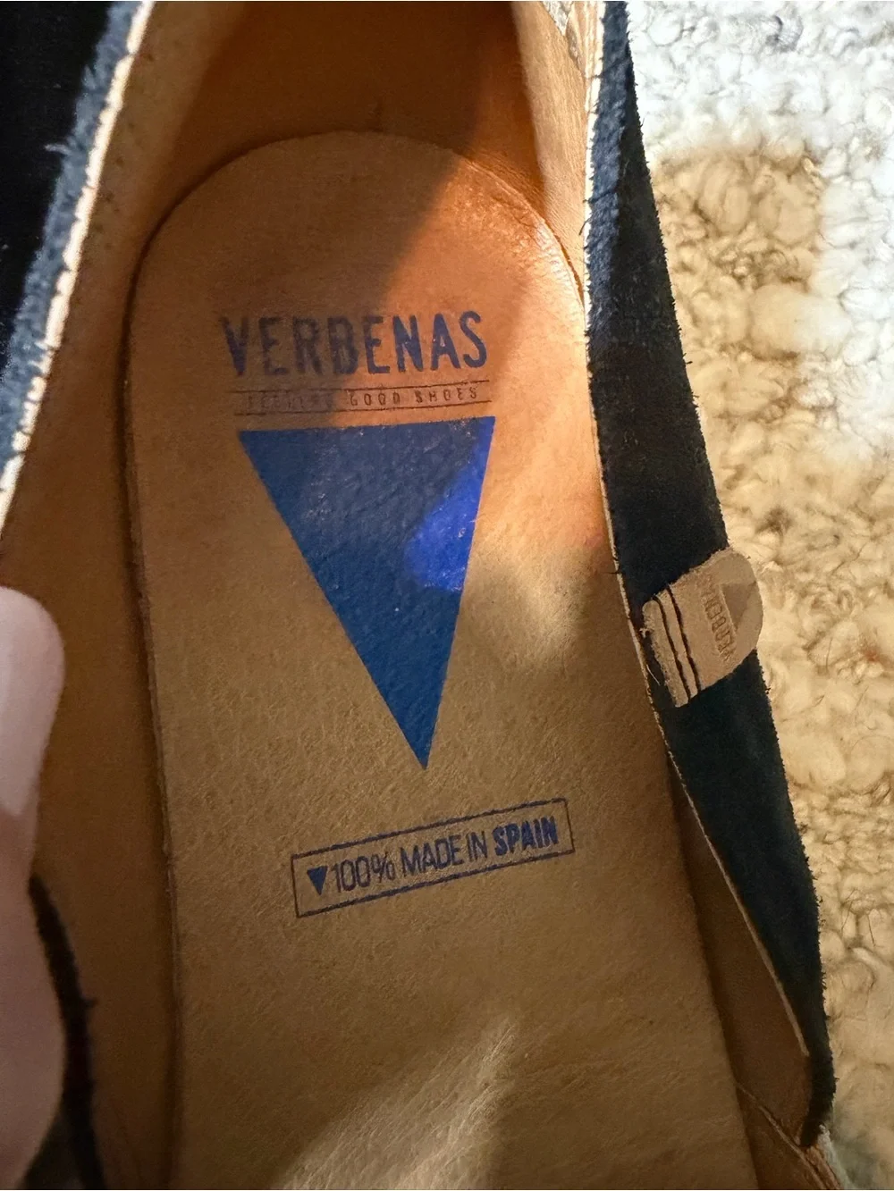 Verbenas Espadrille Flats - Black & Tan